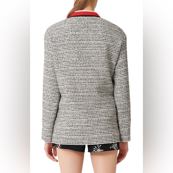NWOT Maje Visala Tweed Effect Cardigan Jacket Straight Midi Size 38 M - Picture 4 of 13